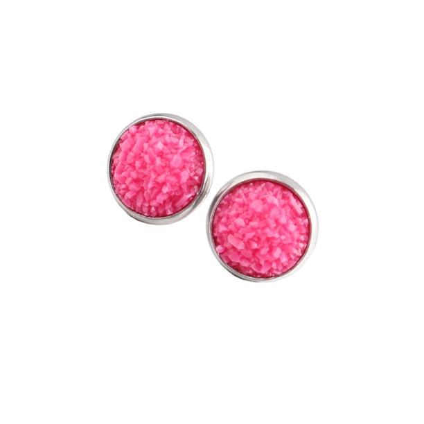 Qarigey 1 par de pendientes de tuerca de acero inoxidable para mujer, regalos para novias y esposas, joyería decorativa, fiesta de celebración de Ropa, zapatos y accesorios Miscelánea tipo 14 Qarigey AP011021-14