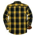 thumbnail image 2 of SPEEDRUN Men's Flannel Shirts Cotton Long Sleeve Shirt Casual Button Down Shirts with 2 Pockets, 2 of 7