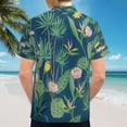 thumbnail image 6 of High Quality Hawaiian Shirts for Men Short Sleeve Aloha Beach Shirt Floral Summer Casual Button Down Shirts Blouses 9BZS4B, 6 of 7