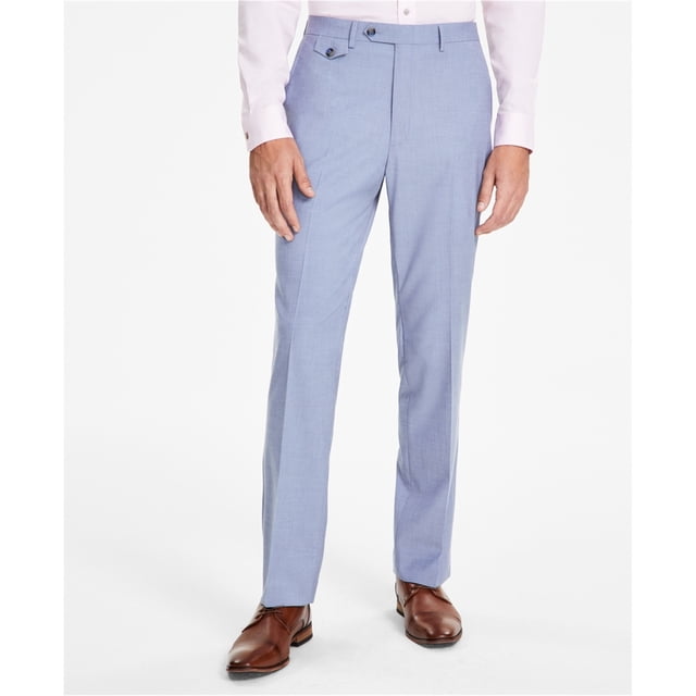 Alfani Pantalon Habillé Homme Uni, Bleu, 38W x 32L