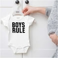 thumbnail image 5 of Boys Rule Boymom Humor Cute New Son Bodysuit Jumper Boys Infant Baby Brisco Brands 18M, 5 of 6