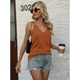 thumbnail image 4 of Wehilion Womens Sexy Deep V Neck Spaghetti Strap Tank Top Loose fit Tops Cute Summer Shirts 2024, 4 of 6