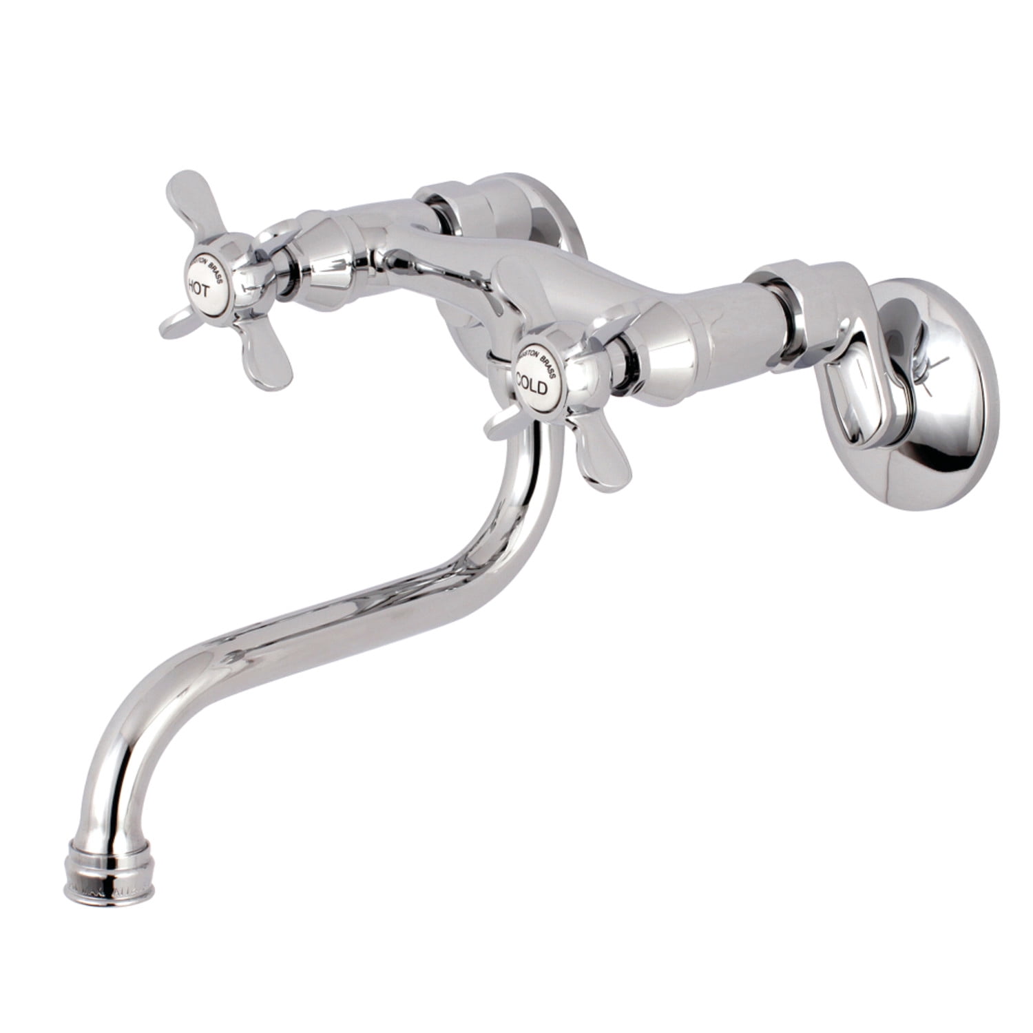 Kingston Brass Ks116c Adjustable Center Wall Mount Bathroom Faucet