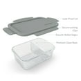 thumbnail image 5 of Bentgo Glass Snack (Gray) – 2-Compartment Bento-Style Glass Food Storage for Snacks and Small Meals | Ideal for Meal Prep, Leftovers, and Portion Control – FDA-Approved, BPA-Free, Food-Safe Materials, 5 of 8