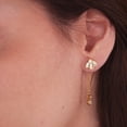 thumbnail image 3 of Arete para Mujer con Cristal Fino Swarovski en Forma de Blossom – Bañado en Oro 14k– Arete Elegante y Brillante, Aretes de Mujer de Moda– Joyería para Mujer de Moda– Regalo especial Ortiz Espinosa Temporada, 3 of 8