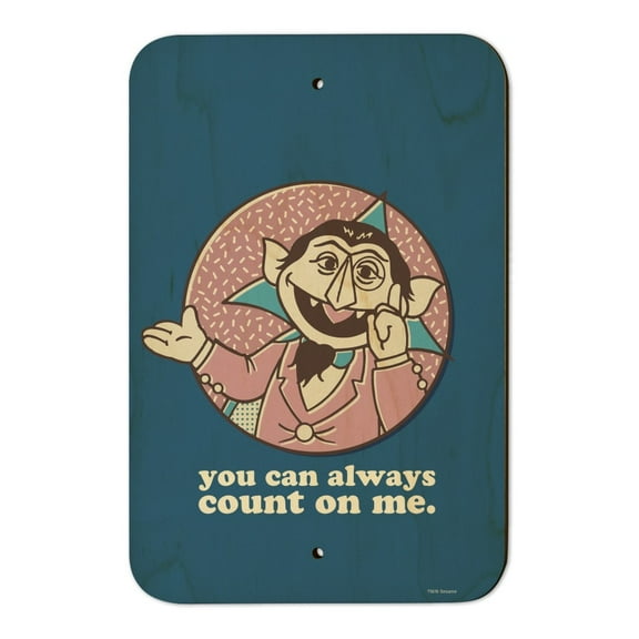 Sesame Street You Can Count on Me Home Business Office Sign