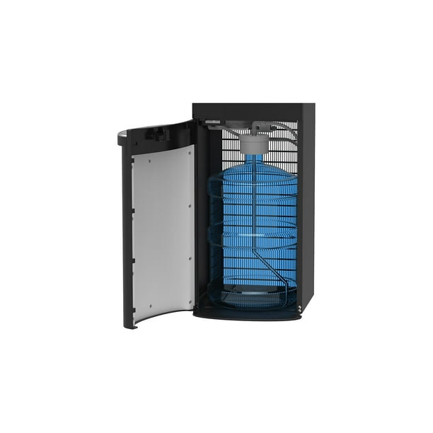 MaxxFill Flex Hot and Cold Water Dispenser, 2.11 gal/Hot Water per Hour, 12.2 x 14.2 x 42.33, Black/Stainless Steel