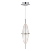 E24891-133PC-ET2 Lighting-Quasar - 8W 1 LED Mini Pendant-20.5 Inches Tall and 5.5 Inches Wide