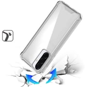 XPM for Samsung Galaxy A57 Phone Case, Clear Colored Shockproof Transparent Hard PC + Rubber TPU Hybrid Bumper Shell Slim Protective Cover for Samsung A57 (Clear)