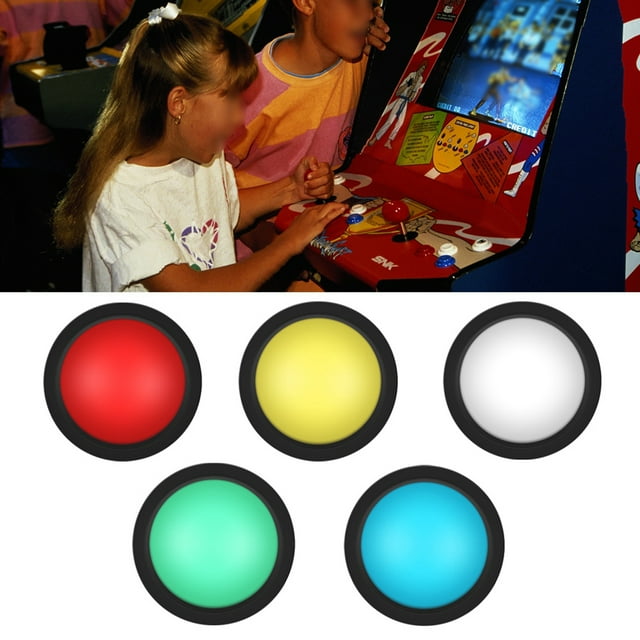 100mm Massive Arcade Button With LED, Convexity Console Replacement For Interactive Vending Machines, Large Game Machines