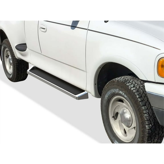 2001-2003 Ford F-150 SuperCrew Cab 4-Door (Incl. 04 Heritage Model) 6061 Aircraft Aluminum Polish Finish 6-Inch iRunning Board Door to Door Side Step iRunning Board