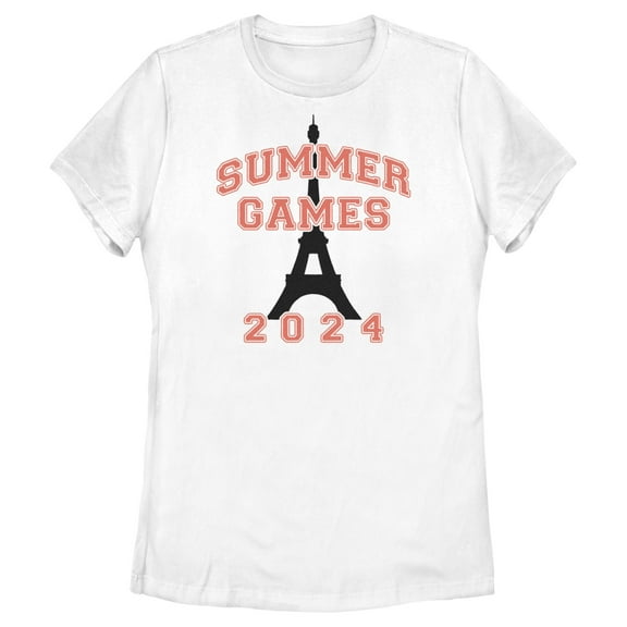 Women's Lost Gods Olympic Eiffel Tower 2024 Graphic T-Shirt