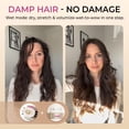 thumbnail image 3 of Upgraded 5-in-1 Blow Dryer Brush with Heated Comb - Volumizer Hair Dryer Brush for Wet & Dry Hair, Ideal for Thick Curly Hair, Salon Blowout, Frizz-Free Shiny Hair, Reduced Heat Damage - 70mm, 3 of 5