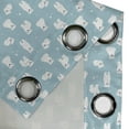 thumbnail image 4 of Ambesonne Polar Bear Grommet Curtain, Artic Animal Layout, 50" x 108", Pale Blue White Black, 4 of 6