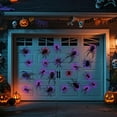 thumbnail image 3 of 36 PCS LED Purple Lighted 3D Bats Halloween Decoration, 5 Sizes & 4 Shapes Removable PVC Bats Sticker, Waterproof Halloween Bat Wall Decor for Home Indoor Outdoor Bedroom Window Door Wall Party Decor, 3 of 7