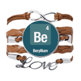 thumbnail image 1 of Be Beryllium Checal Element chem Bracelet Love Chain Rope Ornament Wristband, 1 of 3