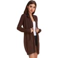 thumbnail image 2 of Cardigan Ouvert pour Femmes avec Poches Manches Longues, 2 of 4