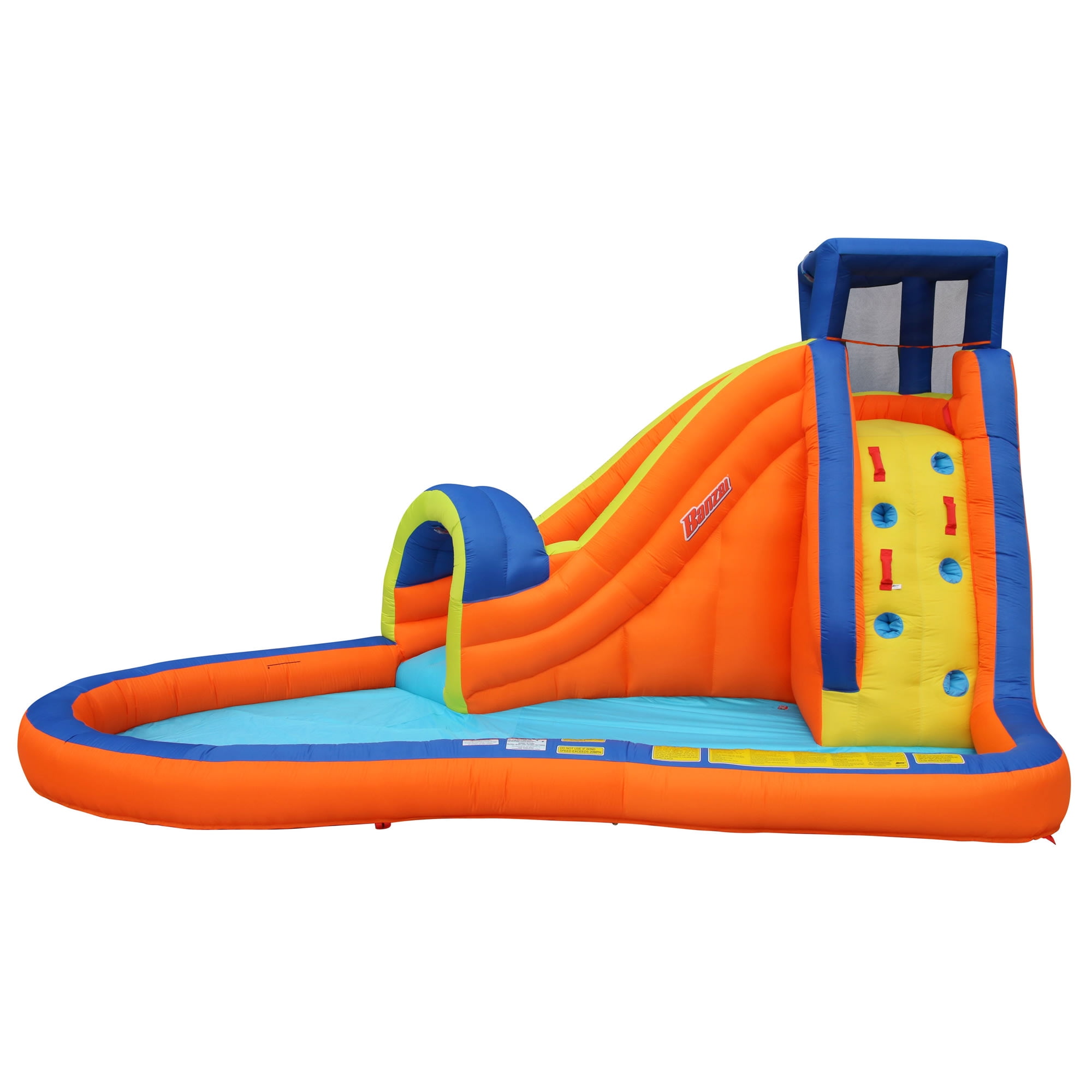 Banzai Pipeline Water Park Toy, Length 14 ft 7 in, Width 9 ft 6 in, Height 7 ft 11 in