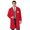 Red, variant on 40" Unisex Plus Size Medical Lab Coat, 4 Pockets, Red, L