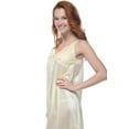 thumbnail image 3 of Casual Nights Women's Satin Lace Camisole Nightgown, 3 of 3