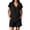 #0277-Black, variant on Pounoo Sets for Women 2 Piece V Neck Short Sleeve Top Elastic Waist Shorts Casual Summer Beach Vacation Matching Outfits