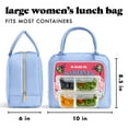 thumbnail image 4 of Fit + Fresh Bloomington Womens Lunch Bag, Insulated Lunch Box With Containers, Rose Sardine Can, 4 of 8