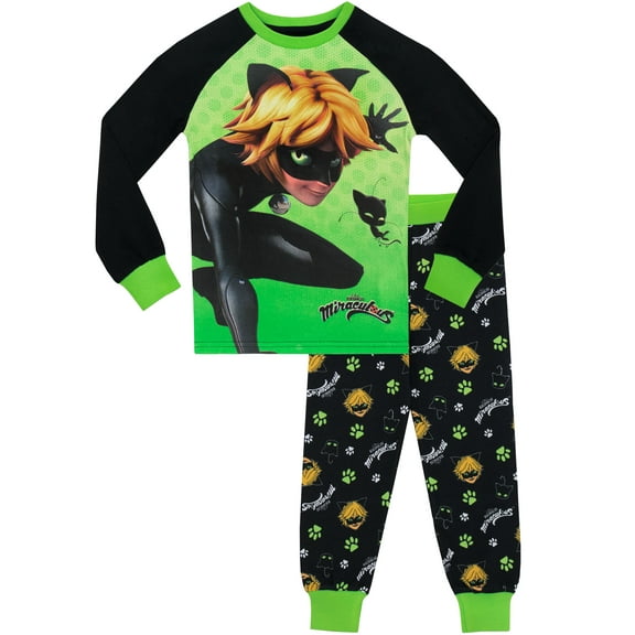 Miraculous Boys Cat Noir Long Sleeve Sizes 5-12