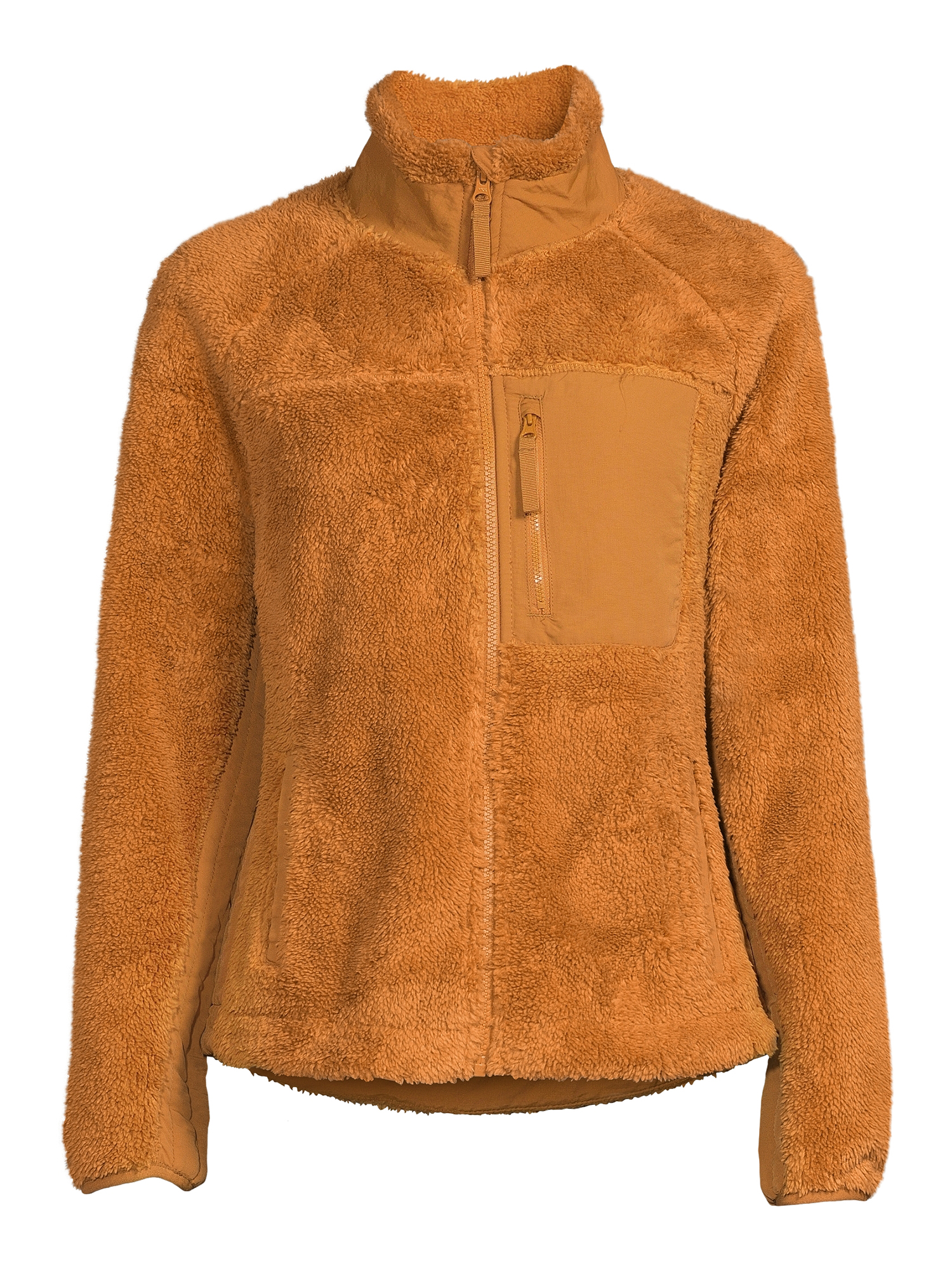 Time and Tru Women's and Plus Bonded Fleece Jacket - image 2 of 6