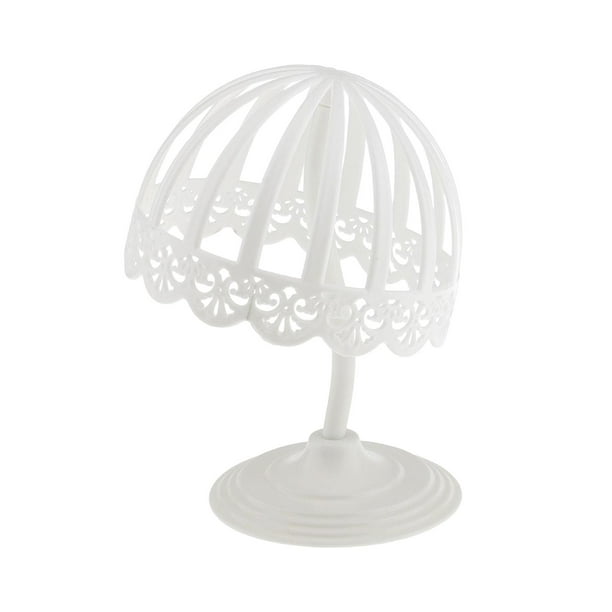 Soporte de exhibición de sombreros, estante de almacenamiento de gorras, fácil de instalar, estante para sombreros para niños Blanco Estilo B