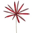thumbnail image 1 of Vickerman 24" Red Velvet Papyrus Artificial Christmas Pick 3 per Bag, 1 of 3