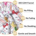 thumbnail image 3 of Bunny Blanket Gifts - 40x50 Inches Cartoon Throw Blanket for Women & Girls - Pink Soft Fuzzy Plush Blankets for Couch, Sofa, 3 of 5