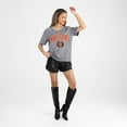 thumbnail image 3 of Women's Gameday Couture Gray Maryland Terrapins Iconic Edge Rhinestone V-Neck T-Shirt, 3 of 7