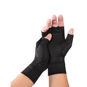 Copper Compression Gloves Fit Arthritis Carpal Tunnel Hand Support Pain Relief