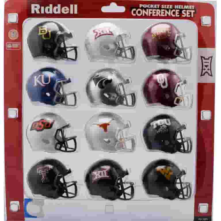 Big 12 Conference Set Riddell Pocket Pro Speed Style 2018