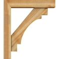 thumbnail image 3 of Ekena Millwork 6"W x 28"D x 32"H Merced Block Rough Sawn Bracket w/ Offset Brace, Western Red Cedar, 3 of 25