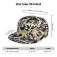 thumbnail image 4 of Kdxio Black Palm Leaves Print Snapback Hat for Men Women,Adjustable Baseball Cap, 4 of 7