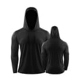 thumbnail image 2 of Camisetas para Hombres Manga Larga Protección Solar SPF 50+ UV Tops Color Sólido Casual Deportes Sudaderas, 2 of 2