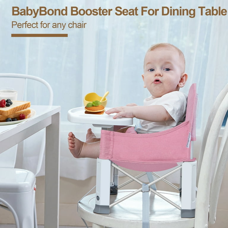 BabyBond Portable Booster Seat Foldable Dining Chair for Toddlers Infants Indoor Outdoor Pink Dinosaur Walmart