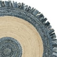 thumbnail image 4 of SAFAVIEH Cape Cod Keeleigh Braided Area Rug, 5' x 5' Round, Ivory/Denim, 4 of 5