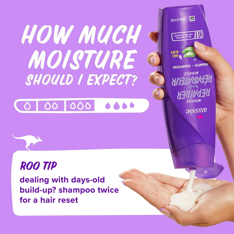 Aussie Miracle Repairer Aloe Shampoo for Healthy, Beautiful Hair