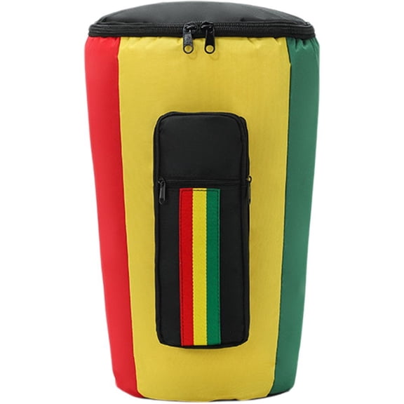 Jiibva Africa Drum Bag Dual Zipped Djembe Drum Bag Drum Carry Bag with Adjustable Strap Percussion Instrument Accessory