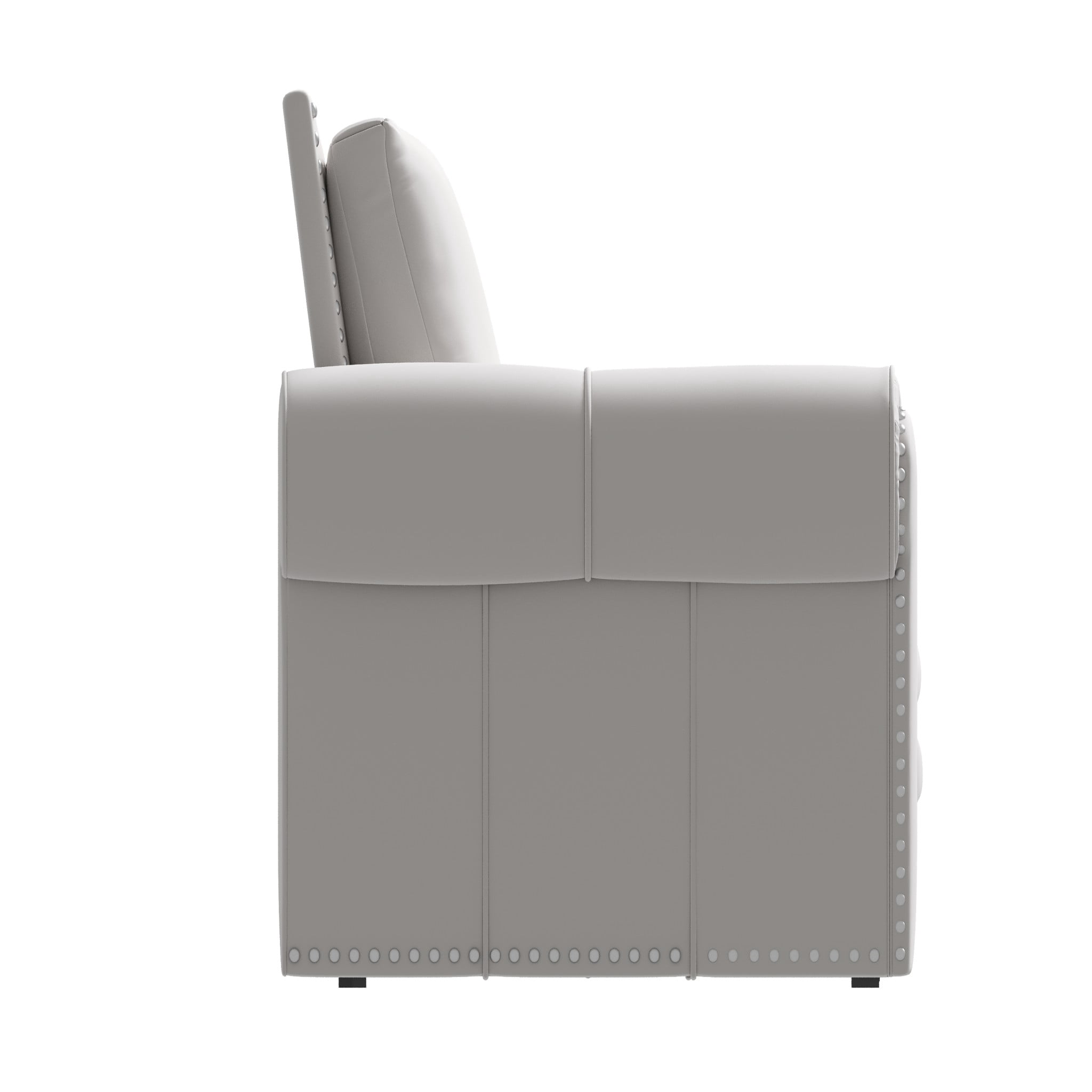 3-in-1 Convertible Velvet Sofa Bed, King Size Pull Out Sleeper Couch, White