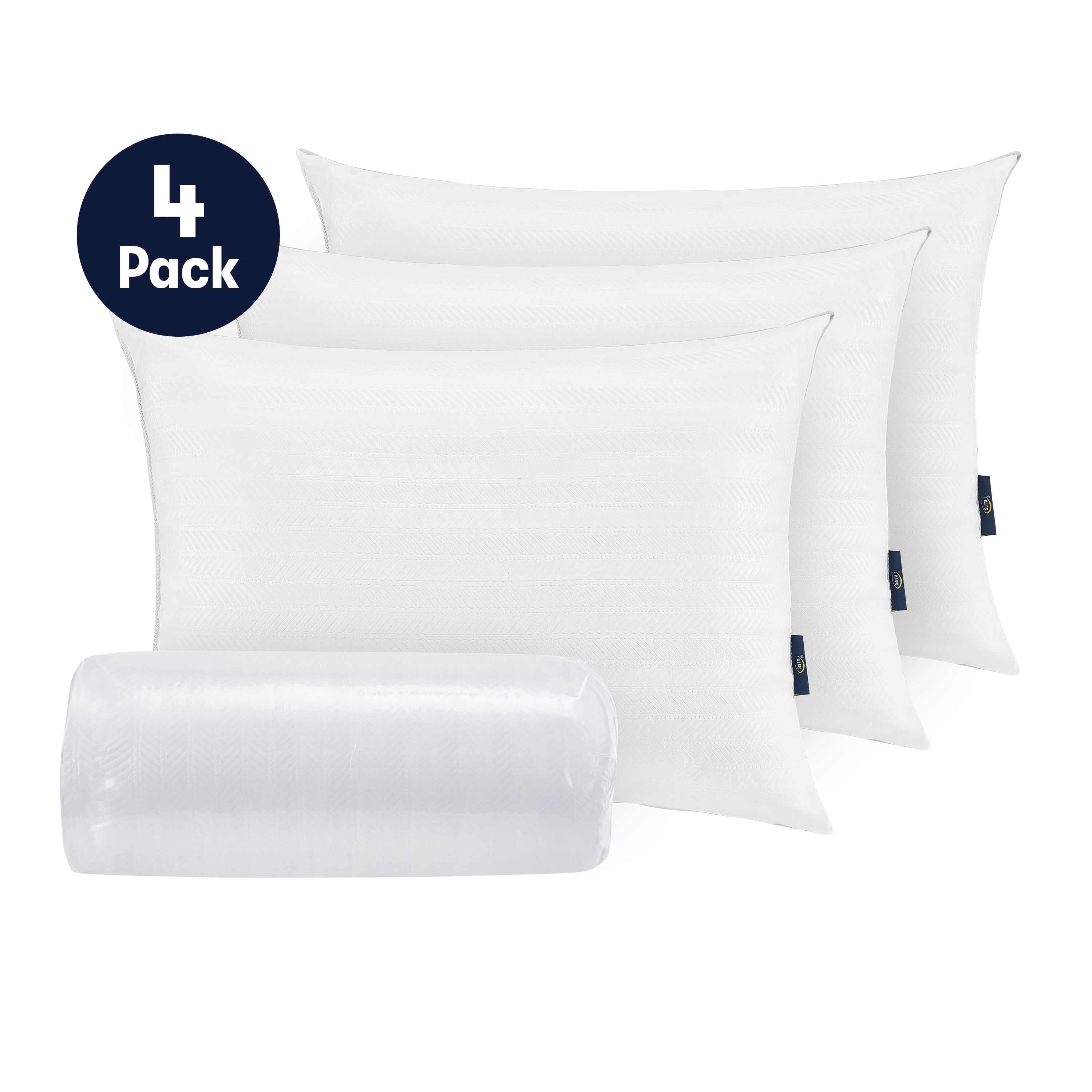 Sertapedic Dreamloft Bed Pillow, Standard Size (20"x26") 4 Pack