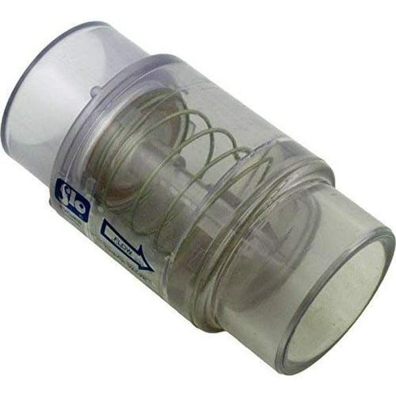 Spa Hot Tub Air Blower Clear Check Valve 1/4 LB. Spring fits 1.5-2" PVC Plumbing$$Garden &