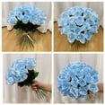 thumbnail image 3 of 36PCS Artificial Silk Flowers Realistic Roses Bouquet Long Stem for Home Wedding Decoration Party, 3 of 4