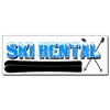 "36"" SKI RENTAL DECAL sticker snow water jet boats surfboards surf canoe kayak"