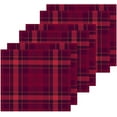 thumbnail image 6 of Coolnut 6 PCS Red & Purple Plaid Washcloths, 12 X 12 Inches Cotton Wash Cloths, Highly Absorbent and Soft Face Towels for Bathroom,Gym,Hotel and Spa, 6 of 6