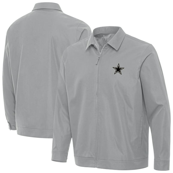 Men's Antigua Gray Dallas Cowboys Pivot Full-Zip Jacket