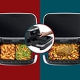 thumbnail interactive-video image 1 of (Open Box) Ninja Foodi Air Fryer 7-Qt, MegaZone FlexBasket, 4-in-1, Smart Finish, Air Fry Roast Bake, DZ070 Black, 1 of 24
