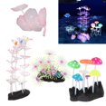 thumbnail image 3 of Glowing Aquarium Coral Decoration, Easy To Clean Artificial Plant Fine Workmanship Easy To Install Silicone  For Aquarium For Fish, 3 of 8